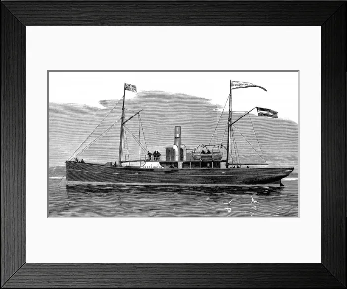 Framed Print : The Hydromotor Ship, 1881 Framed Print : The Hydromotor Ship, 1881