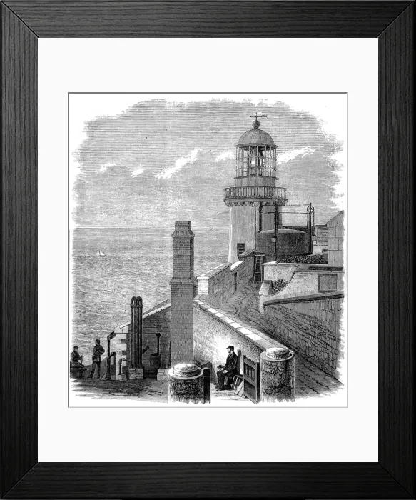 Framed Print : The Wicklow Head Lighthouse, 1869 Framed Print : The Wicklow Head Lighthouse, 1869