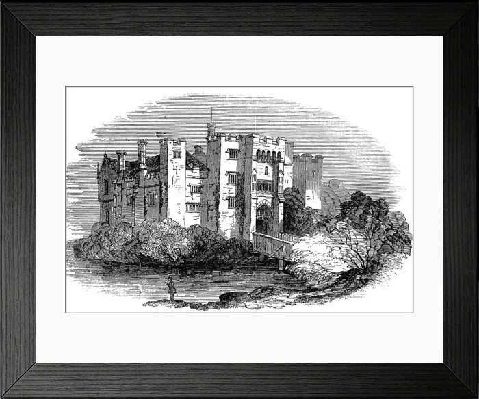Framed Print : Hever Castle, Kent, 1849