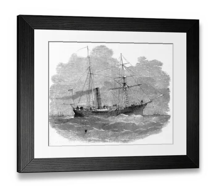 Framed Print : USS Arctic, 1856 Framed Print : USS Arctic, 1856