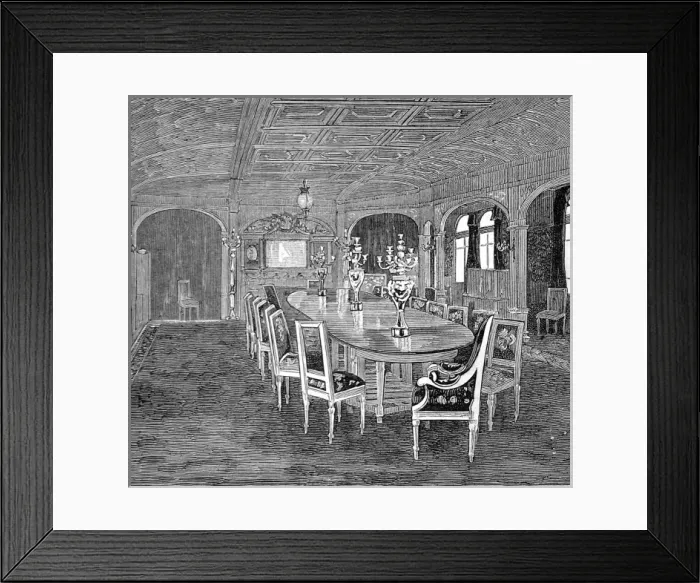 Framed Print : The Imperial Saloon, SY Livadia, 1880 Framed Print : The Imperial Saloon, SY Livadia, 1880