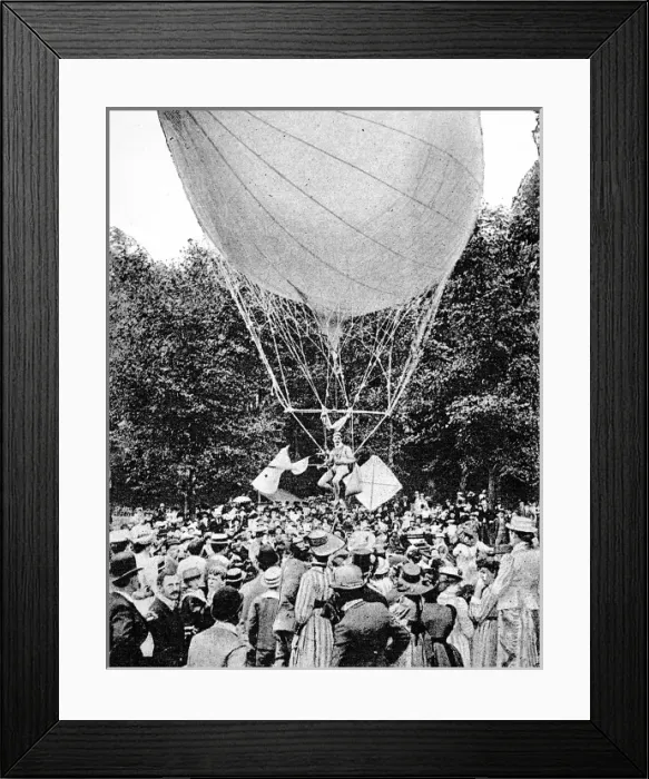 Framed Print : Professor Myers Air Bicycle, 1891 Framed Print : Professor Myers Air Bicycle, 1891