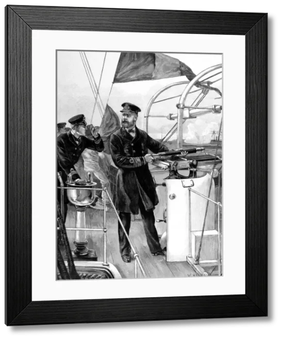 Framed Print : The Bridge of a British Ironclad Framed Print : The Bridge of a British Ironclad