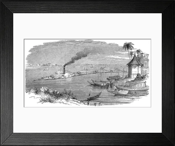 Framed Print : Bournes River Steam Train, 1849 Framed Print : Bournes River Steam Train, 1849