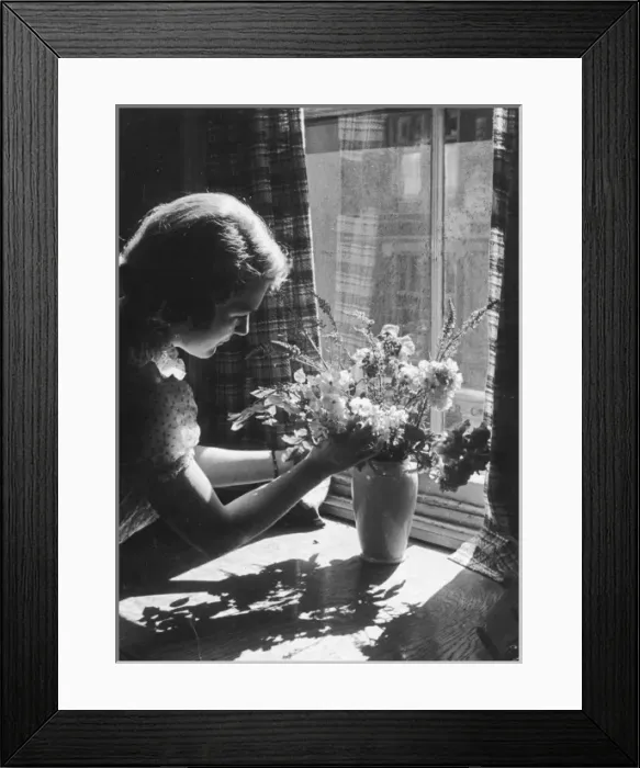 Framed Print : Arranging Flowers Framed Print : Arranging Flowers