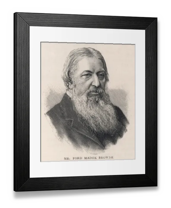 Framed Print : Ford Madox Brown 1893 Framed Print : Ford Madox Brown 1893