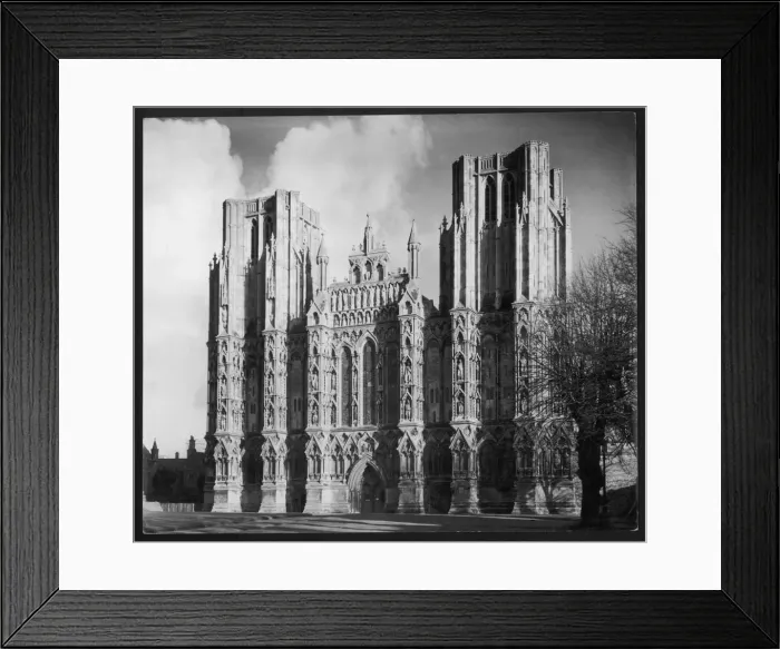 Framed Print : Wells Cathedral 1950S Framed Print : Wells Cathedral 1950S