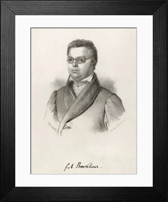 Framed Print : Friedrich a Brockhaus Framed Print : Friedrich a Brockhaus