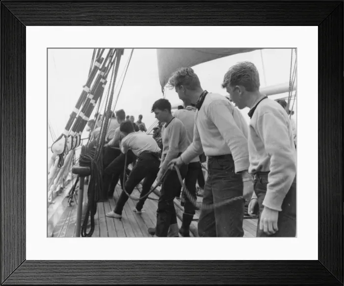 Framed Print : Cadets on Sorlandet (2)