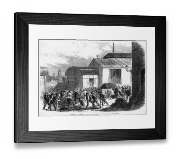 Framed Print : Le Creusot Strike 3 Framed Print : Le Creusot Strike 3