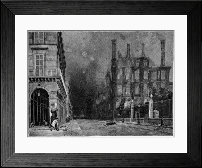 Framed Print : Fighting Rue Rivoli Framed Print : Fighting Rue Rivoli
