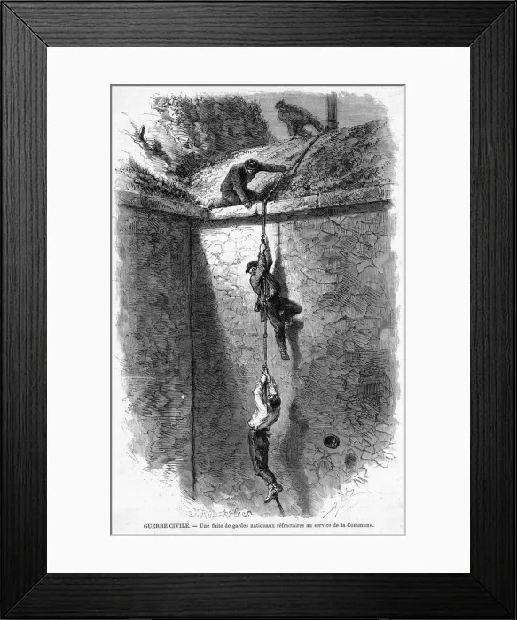 Framed Print : Escaping Commune Framed Print : Escaping Commune
