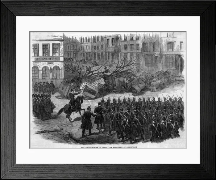 Framed Print : Paris Barricades Framed Print : Paris Barricades
