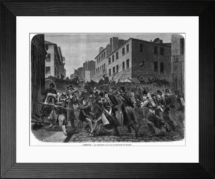 Framed Print : Rioting in Paris Framed Print : Rioting in Paris