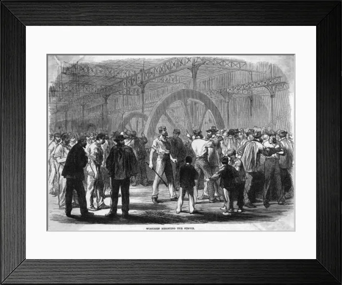 Framed Print : Le Creusot Strike 4 Framed Print : Le Creusot Strike 4