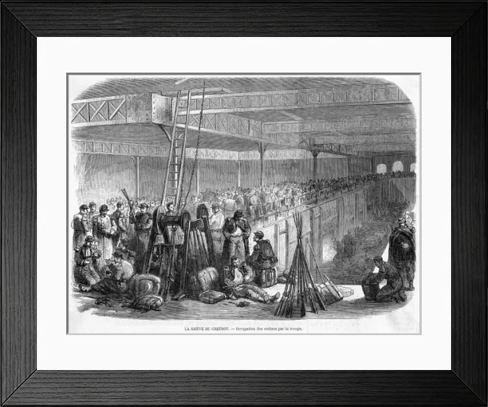 Framed Print : Le Creusot Strike 6 Framed Print : Le Creusot Strike 6