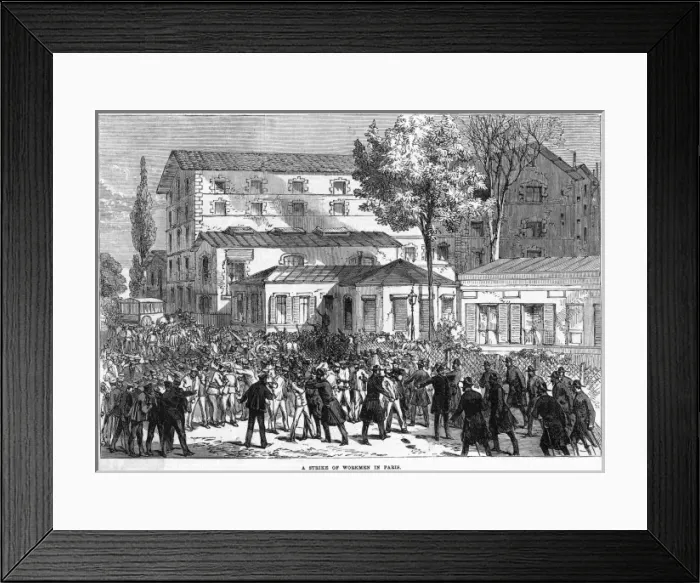 Framed Print : Striking Workers Framed Print : Striking Workers