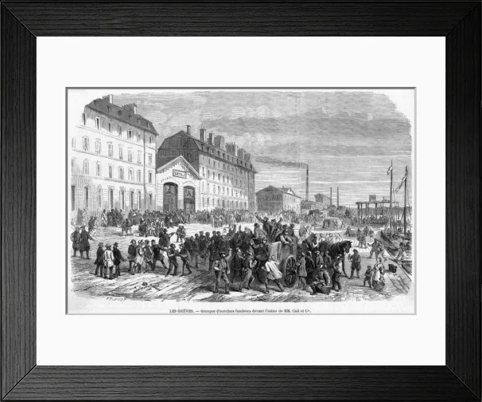 Framed Print : Factory Strike Framed Print : Factory Strike