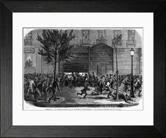 Framed Print : Rioting in Paris Framed Print : Rioting in Paris