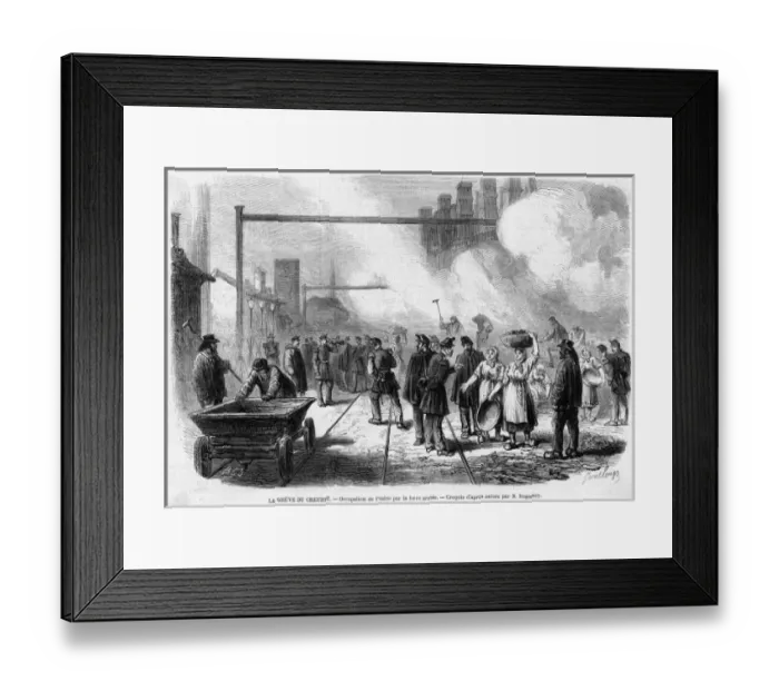 Framed Print : Le Creusot Strike 7 Framed Print : Le Creusot Strike 7