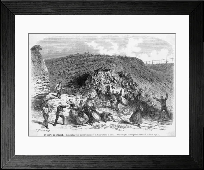 Framed Print : Le Creusot Strike 2 Framed Print : Le Creusot Strike 2