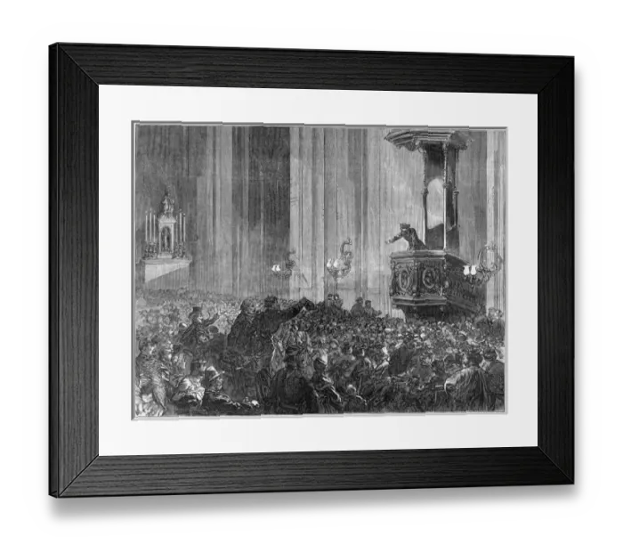 Framed Print : Meeting in Church Framed Print : Meeting in Church