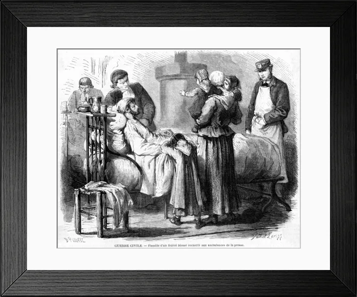 Framed Print : Communard Casualty Framed Print : Communard Casualty