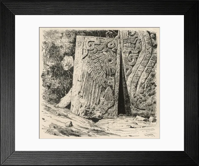 Framed Print : Chichen Itza / Bird Relief Framed Print : Chichen Itza / Bird Relief