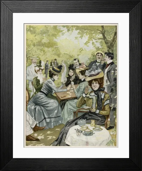 Framed Print : Crowd at Marienbad / 1899 Framed Print : Crowd at Marienbad / 1899