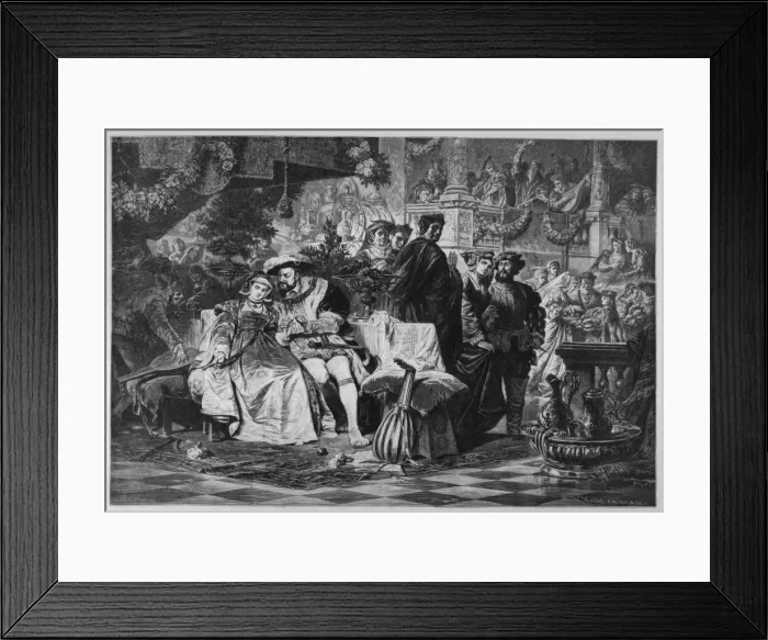 Framed Print : Henry VIII & Anne Boleyn Framed Print : Henry VIII & Anne Boleyn