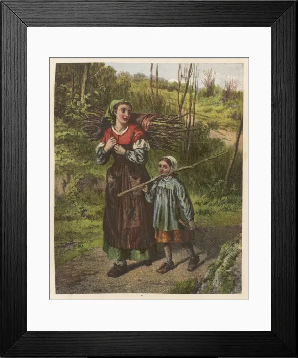 Framed Print : Social / Firewood 19C Framed Print : Social / Firewood 19C
