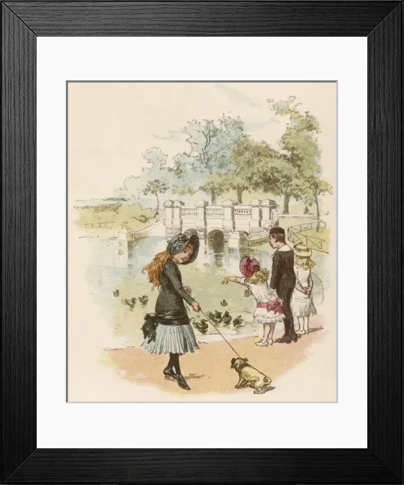 Framed Print : Children / Park / Kensington Framed Print : Children / Park / Kensington