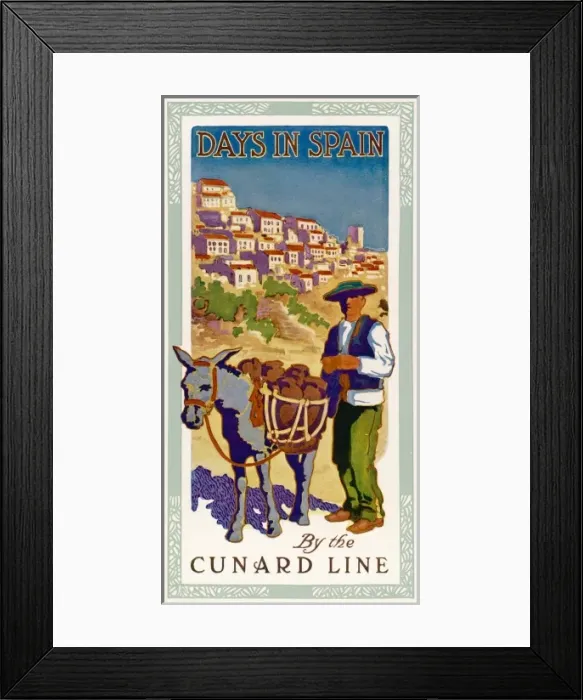 Framed Print : By Cunard to Spain Framed Print : By Cunard to Spain