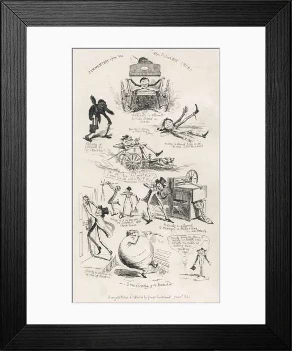 Framed Print : Satire / New Police Act Framed Print : Satire / New Police Act