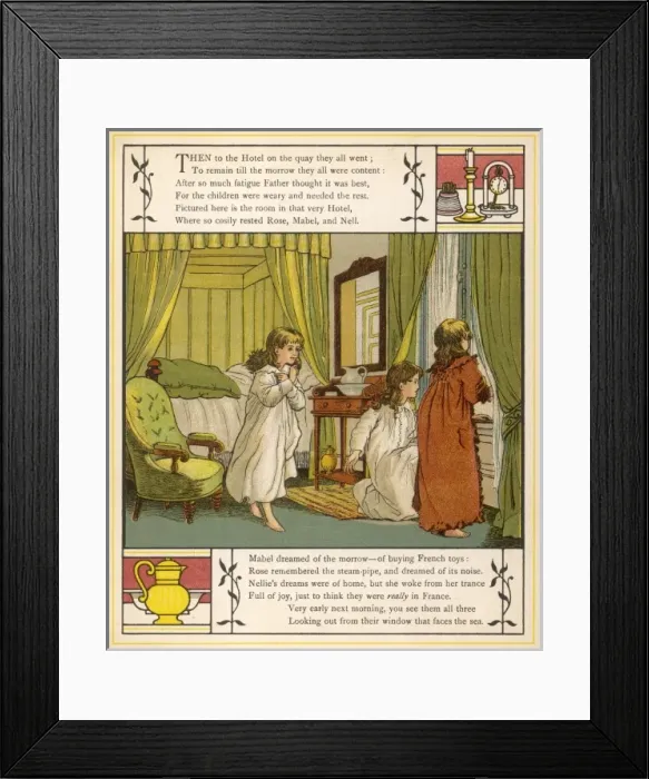 Framed Print : Children in Hotel Room Framed Print : Children in Hotel Room