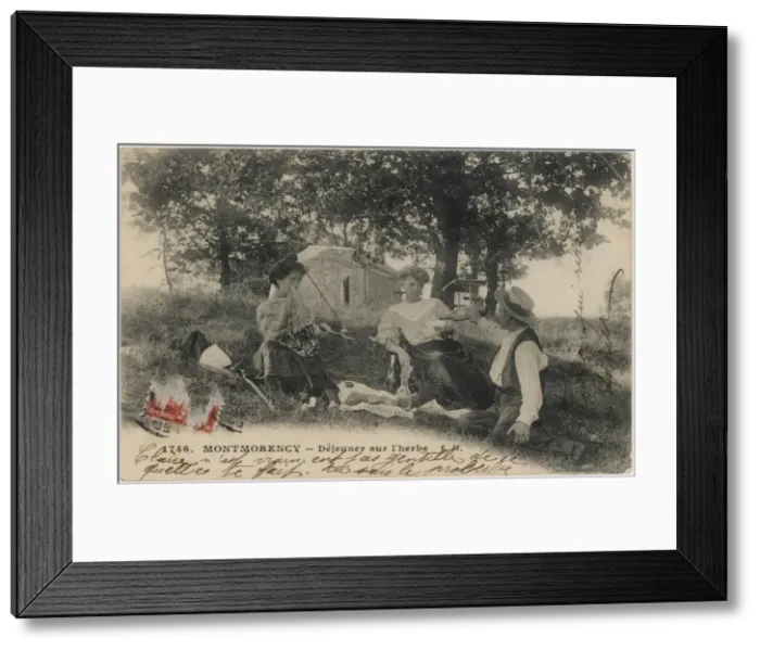 Framed Print : French Picnic Circa 1905 Framed Print : French Picnic Circa 1905