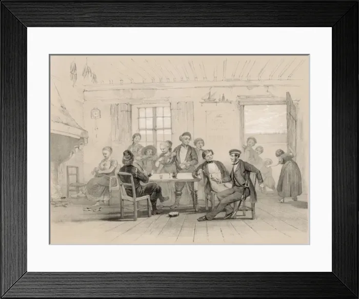 Framed Print : Racial / Swedish Cottage Framed Print : Racial / Swedish Cottage