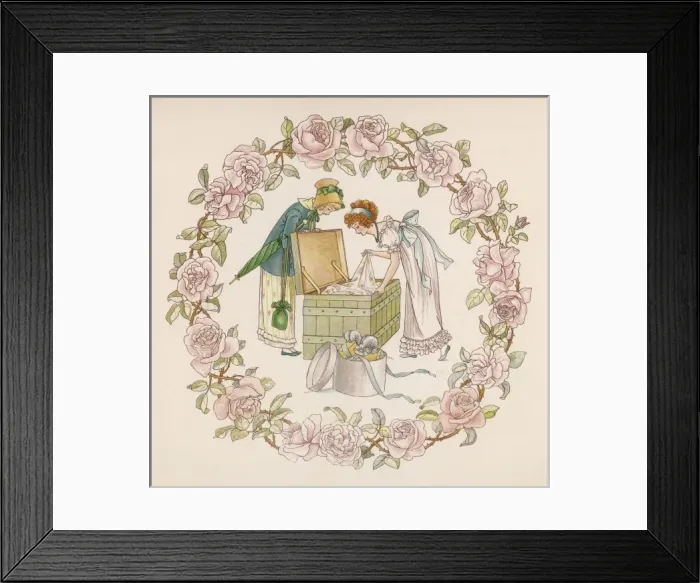 Framed Print : Game / Dressing up 19C Framed Print : Game / Dressing up 19C