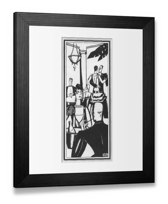 Framed Print : Social / Nightclub 1927 Framed Print : Social / Nightclub 1927