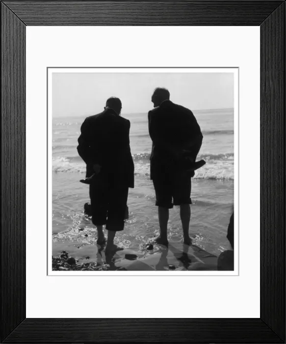 Framed Print : Old Age / Paddling C1950S Framed Print : Old Age / Paddling C1950S