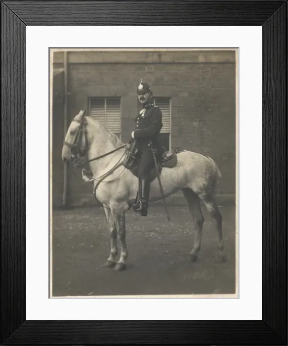 Framed Print : Mounted Policeman / 1910 Framed Print : Mounted Policeman / 1910