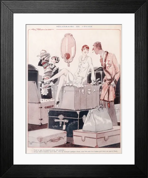 Framed Print : WEEKs LUGGAGE 1926 Framed Print : WEEKs LUGGAGE 1926