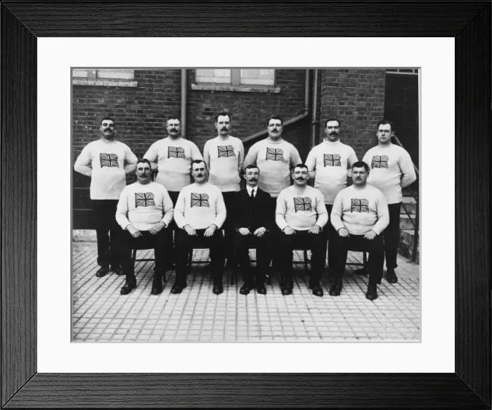 Framed Print : Police Olympic Tug O war