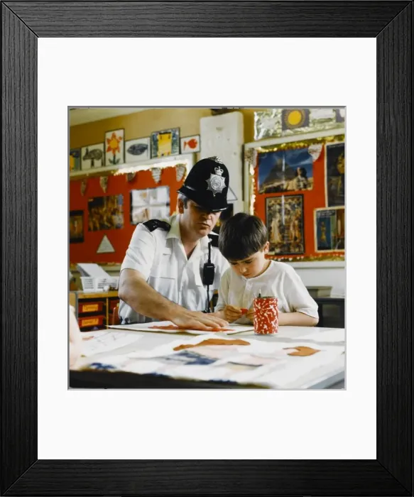 Framed Print : Police in Schools Framed Print : Police in Schools