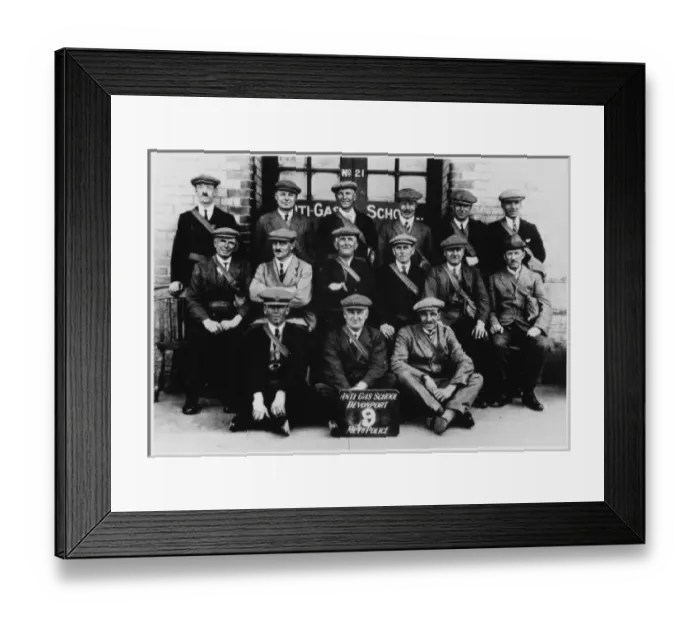 Framed Print : Police / Anti-Gas School Framed Print : Police / Anti-Gas School