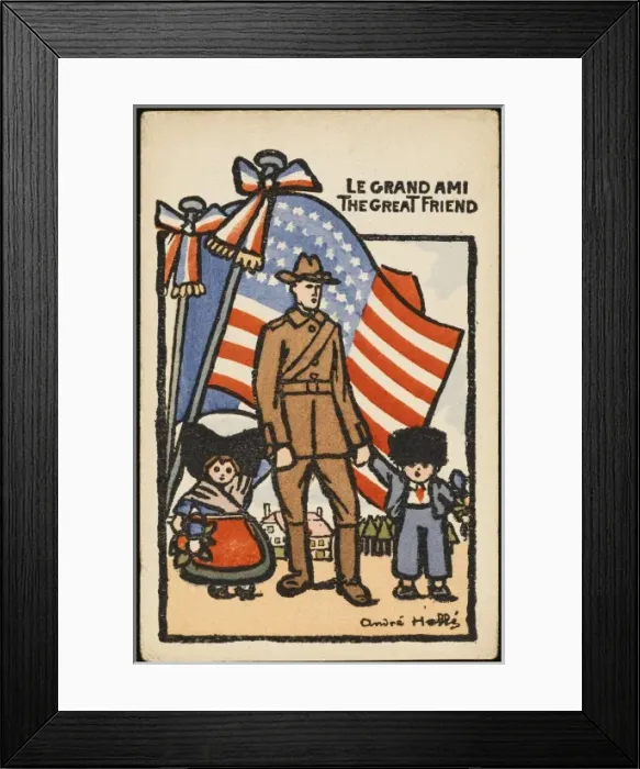 Framed Print : America Le Grand Ami Framed Print : America Le Grand Ami