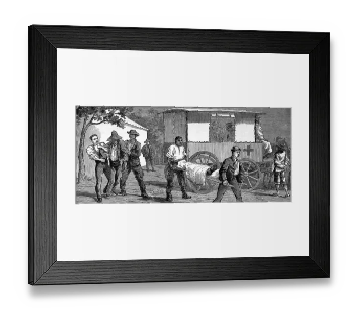 Framed Print : An ambulance bringing in patients from Cape Town Framed Print : An ambulance bringing in patients from Cape Town