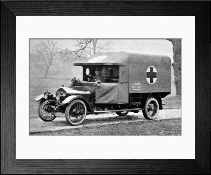 Framed Print : A Wolseley ambulance Framed Print : A Wolseley ambulance