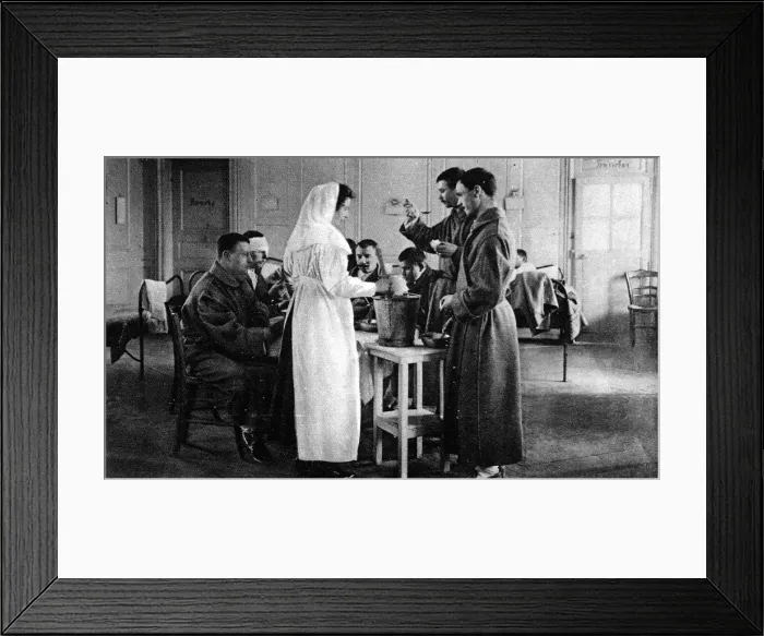 Framed Print : Russian field hospital in France Framed Print : Russian field hospital in France