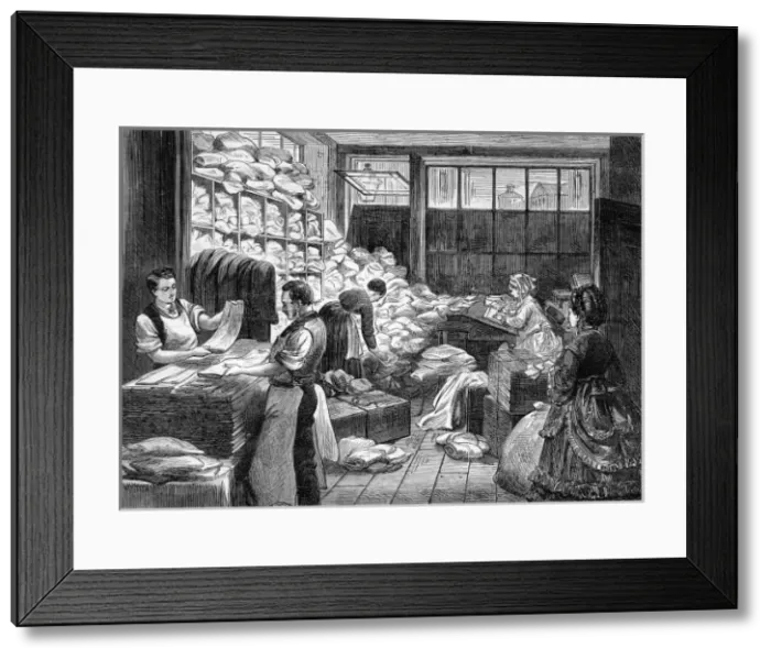 Framed Print : The London Office of the Society for the relief of the sick Framed Print : The London Office of the Society for the relief of the sick